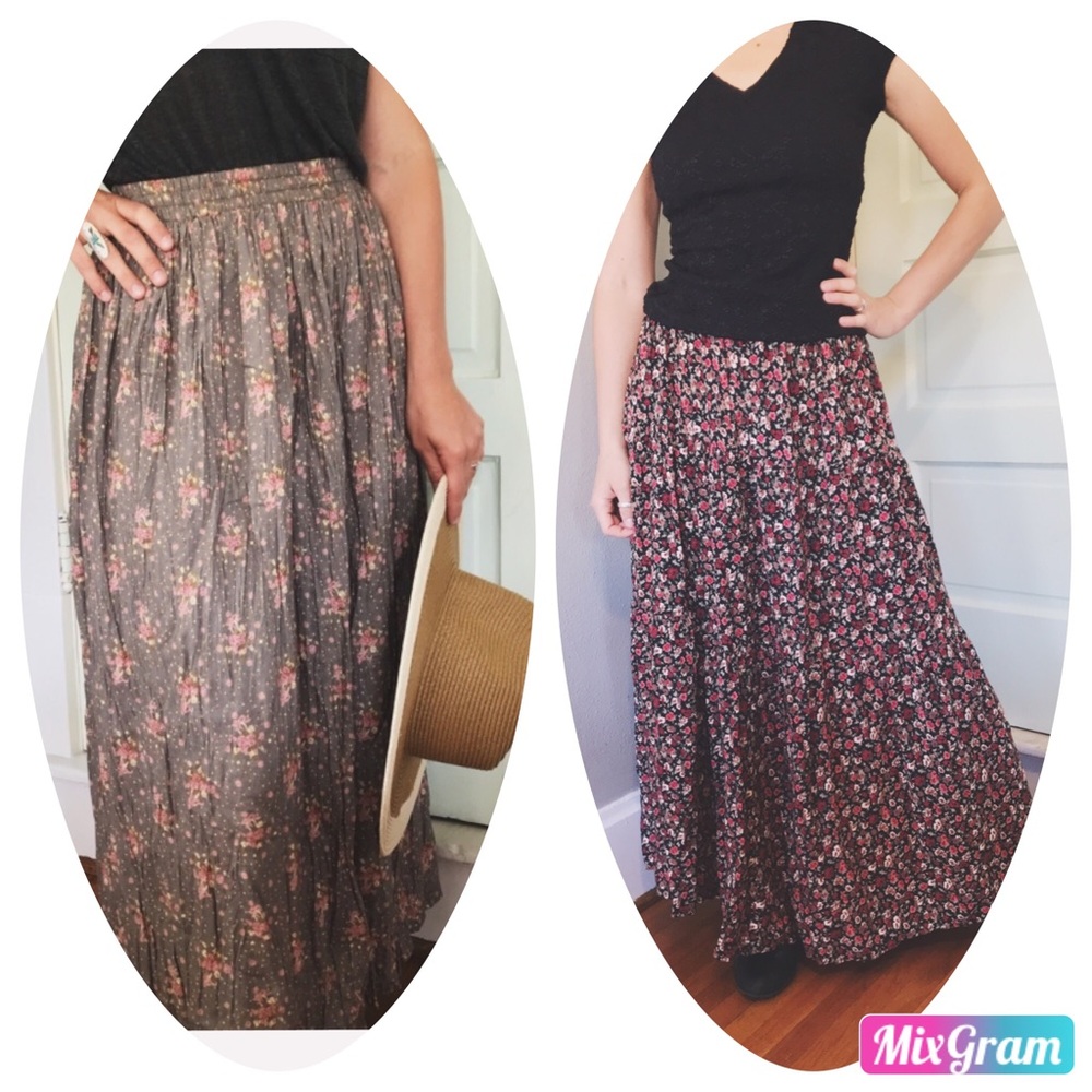 🎁Bundle!🎁 2 Vintage 90s Maxi Skirts
